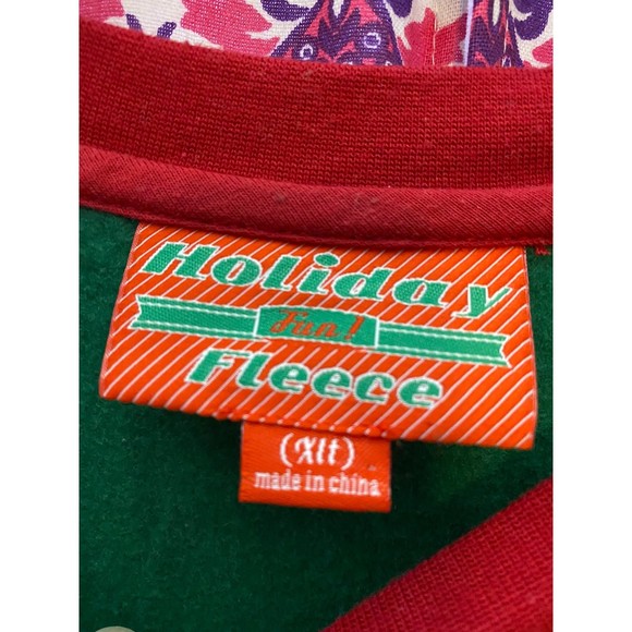 Christmas Sweater Tie Green Red Size XLT - Picture 3 of 3